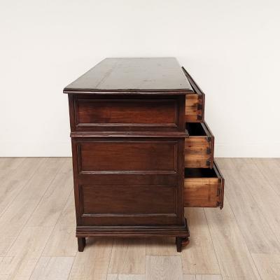 18th or 19th Century Spanish Baroque Chest in Oak or Elm circa 1800