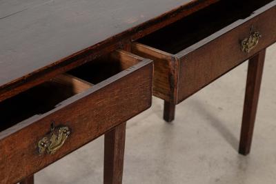 18thC English Country Oak Dresser Base