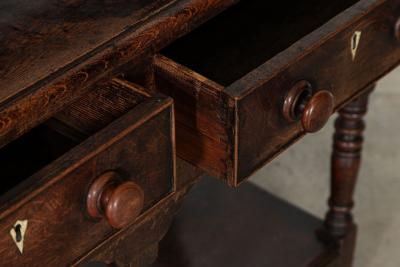 18thC English George II Oak Potboard Dresser
