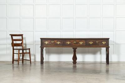 18thC English Oak Dresser Base