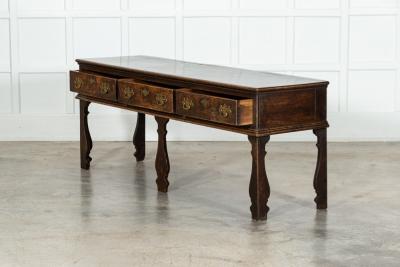 18thC English Oak Dresser Base