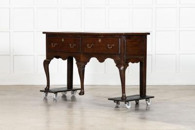 18thC English Oak Dresser Base