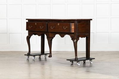 18thC English Oak Dresser Base