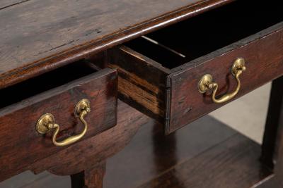 18thC English Oak Dresser Base