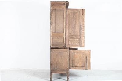 18thC French Provincial Carved Oak Buffet De Corps