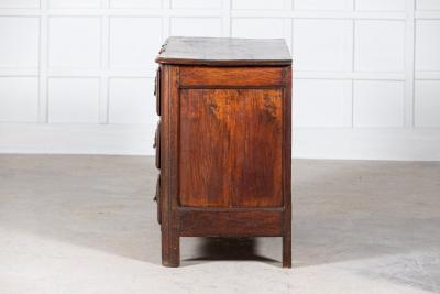 18thC French Walnut Bombe Chest Commode