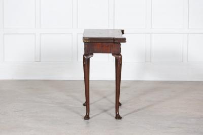 18thC George II Irish Mahogany Card Table