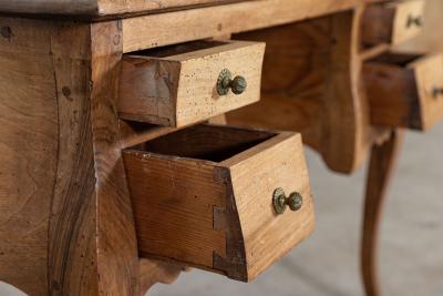 18thC Italian Stripped Walnut Writing Table