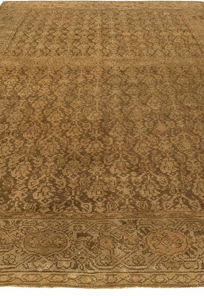 1900s Persian Malayer Floral Design Handmade Wool Rug