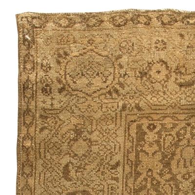1900s Persian Malayer Floral Design Handmade Wool Rug