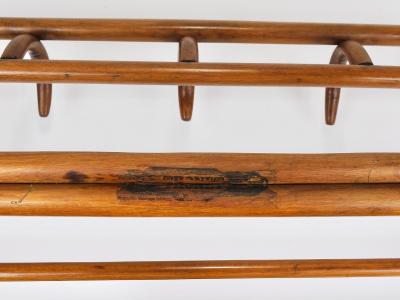 1900s Thonet Vienna Art Nouveau Secessionist Bentwood Wall Coat Rack Austria