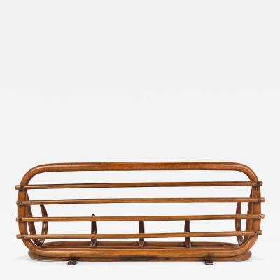 1900s Thonet Vienna Art Nouveau Secessionist Bentwood Wall Coat Rack Austria