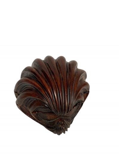 1900s Wood Shell decorative box