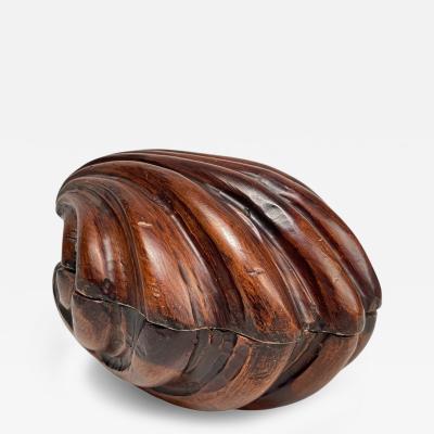 1900s Wood Shell decorative box
