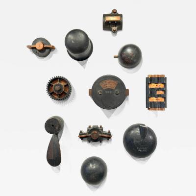 1900s Wooden Foundry Molds Set of 11 from Meese Gottfried San Francisco