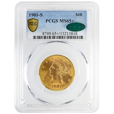 1901 S 10 Liberty Head PCGS MS65 CAC