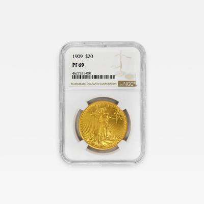 1909 20 St Gaudens NGC PF69