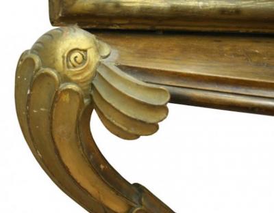 1910S CONSOLE WITH MATCHING MIRROR