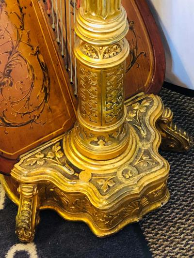 1915 Premium Style 23 Gold Lyon and Healy Concert Grand Harp
