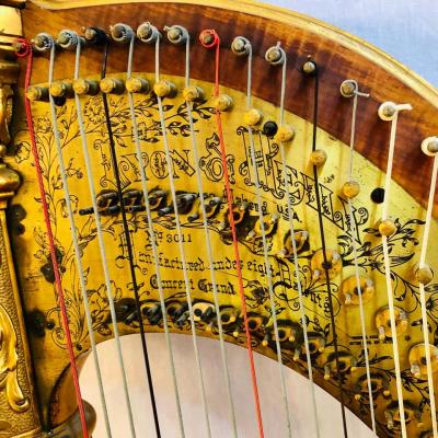 1915 Premium Style 23 Gold Lyon and Healy Concert Grand Harp