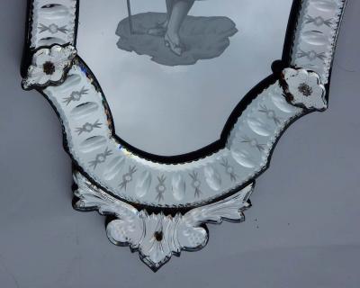 1920 1940 Pair of Mirrors with Elegant Women