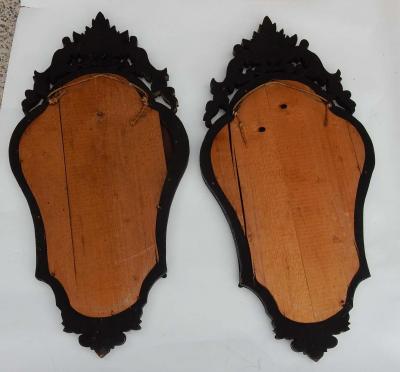 1920 1940 Pair of Mirrors with Elegant Women