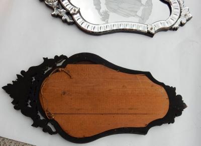 1920 1940 Pair of Mirrors with Elegant Women