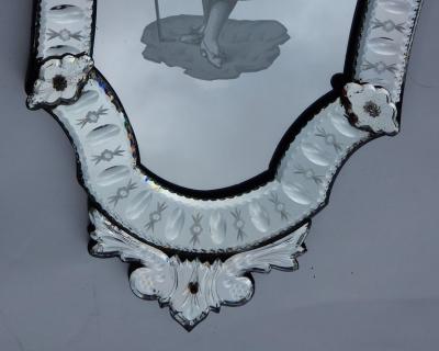1920 1940 Pair of Mirrors with Elegant Women
