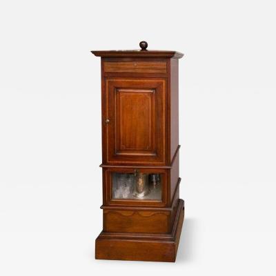 1920S MAHOGANY DRY BAR COMPLETE WITH HUMIDOR AND GAME COMPENDIUM