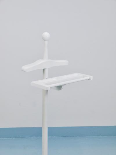 1920s Art Nouveau White Brass Valet Jugendstil Clothing Stand Vienna Austria