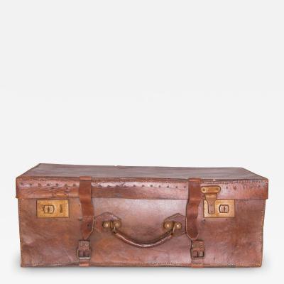 1920s Belgian Leather Trunk