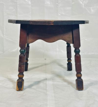 1920s California Spanish Revival Tile Top Octagonal Side Table