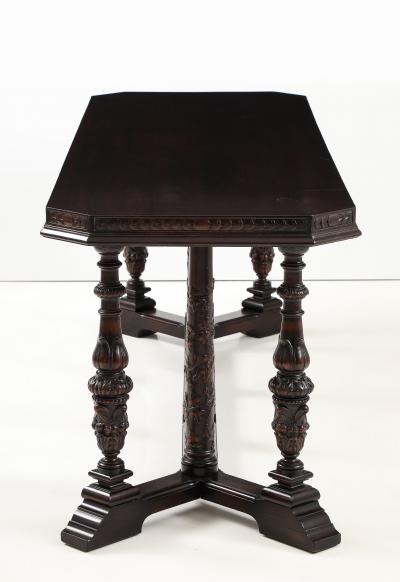 1920s French Walnut Dining Or Conference Table