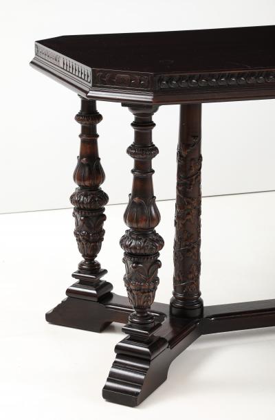 1920s French Walnut Dining Or Conference Table