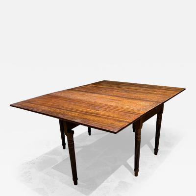 1920s Gateleg Drop Leaf Dining Table Solid Mahogany Fine Sculpted Legs