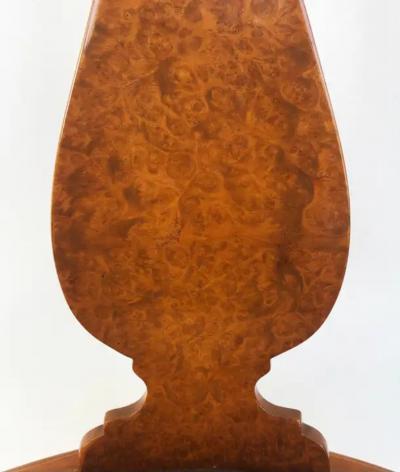 1920s Grained Fine Austrian Biedermeier Burlwood Table and 2 Chairs