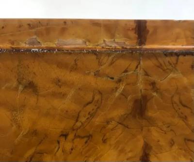 1920s Grained Fine Austrian Biedermeier Burlwood Table and 2 Chairs