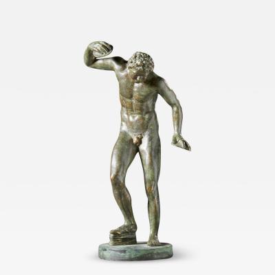 1920s Italian 12 bronze of a dancing Satyr