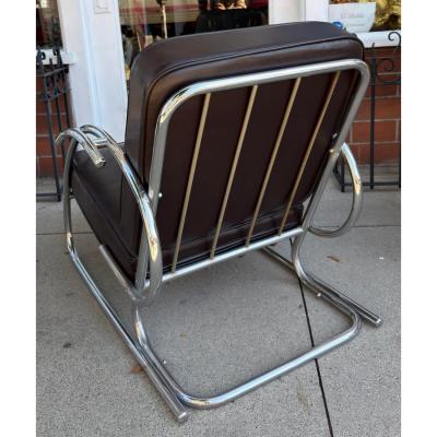 1925 Art Deco Paris Expo Machine Age Modernist Arm Chair