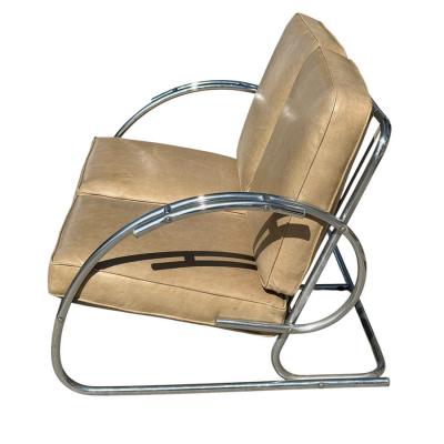 1925 Art Deco Paris Expo Machine Age Modernist Streamline Sofa Settee