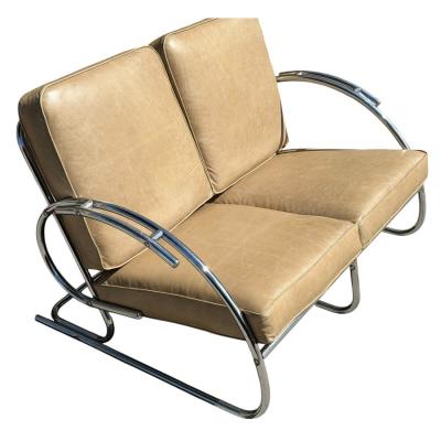 1925 Art Deco Paris Expo Machine Age Modernist Streamline Sofa Settee