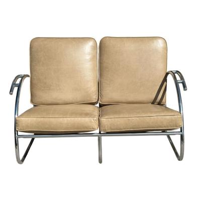 1925 Art Deco Paris Expo Machine Age Modernist Streamline Sofa Settee