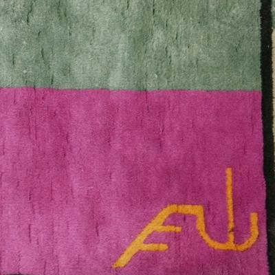 1930 s Hand Woven Art Deco Rug Signed