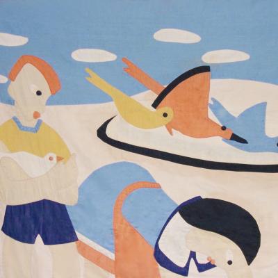 1930 s Modernist Child s Quilt