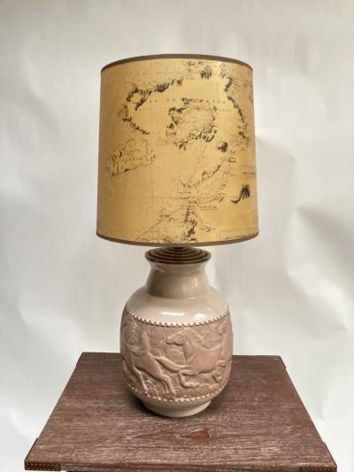 1930 s Studio pottery ceramic lamp