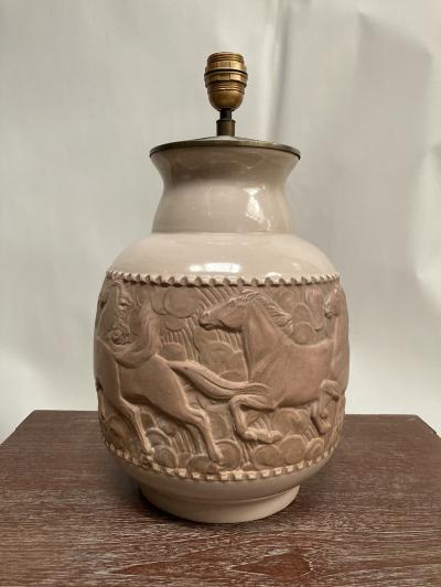 1930 s Studio pottery ceramic lamp
