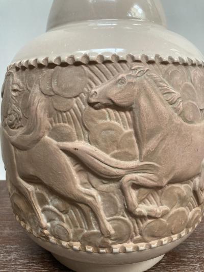 1930 s Studio pottery ceramic lamp