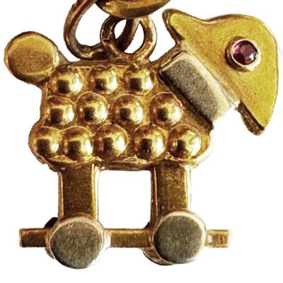 1930s 14K Charm Bracelet with 19 14K Charms