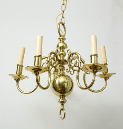 1930s Brass Chandelier