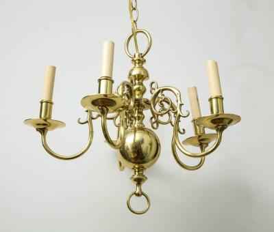 1930s Brass Chandelier